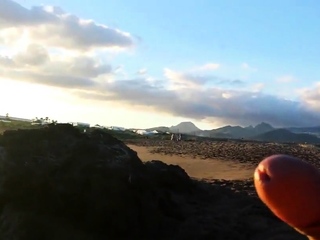 masturbation seashore in entrance two ladies with cum