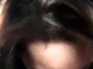 Mature brunette beginner giving an important POV blowjob