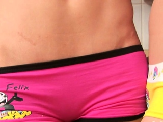 Passionate teen lesbos are keen to have some enjoyable