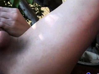 Skinny tranny masturbation outdoor