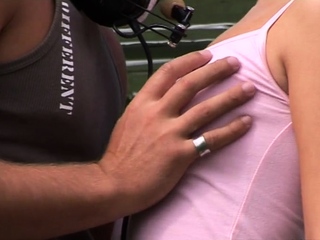 Cunning chick Peggy A blowing sausage effectively