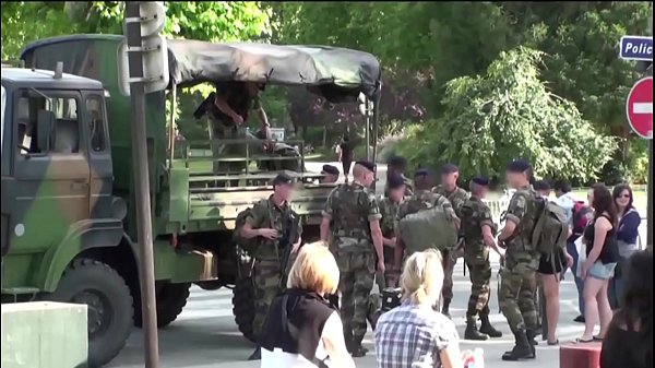 Eiffel Tower extreme PUBLIC sex threesome orgy