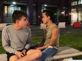 Latino twink sucking dick prior to barebacked for cumshot