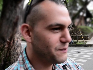 Curvy black Colombian babe gets facial in hot interracial