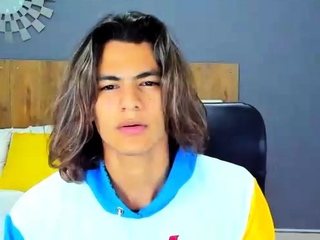 Gay latin stud jerks off his cock till he cums