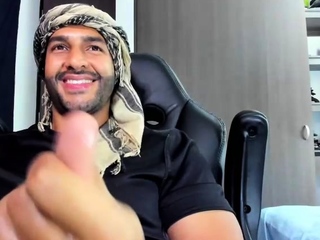 Hardcore cumshot of a gay