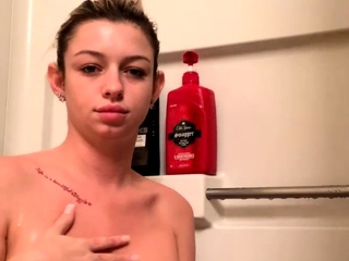 Jessy funny amateur teen brunette toying