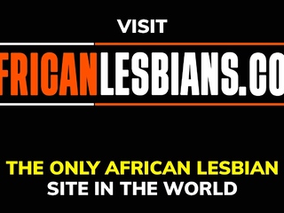 Lesbian Ebony Couple Grinds And Groans