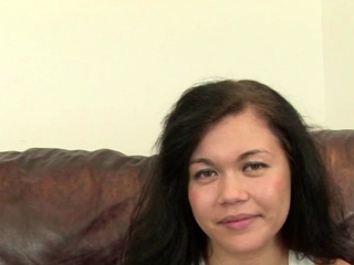 real couple casting with curvy natural tits girl next door