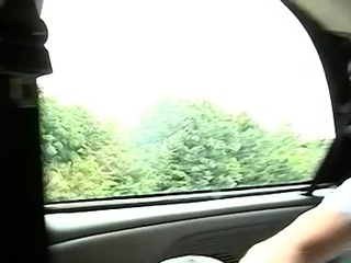 Homo gets his arse pushed in a automobile