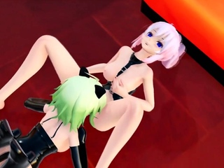 Hot 3D redhead licking a pussy though receiving fucked