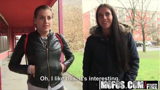 Public Choose Ups – Euro Chick Flashes Ass for Money starring  Eveline Dellai