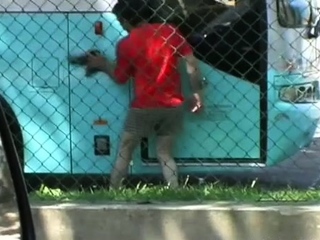 Swingeing floozy in good underwear is posing