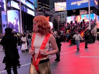 Amateur redhead Eurobabe Linda Sweet fucked in public