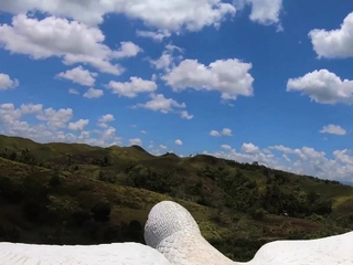 Amateur Thai teen sucking a BWC outdoor