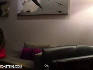 Real Amateur Ebony Stripper Backshots in Casting