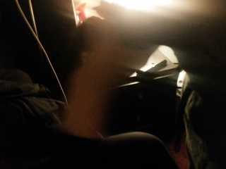 Busty Latina glory hole takes big facial from big black cock