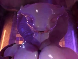 Foxy 3D Superwoman bounces up and down on a cock