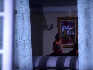 Foxy 3D Superwoman bounces up and down on a cock