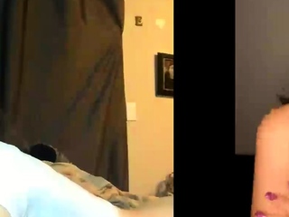 Small titted babe toys her pussy on webcam