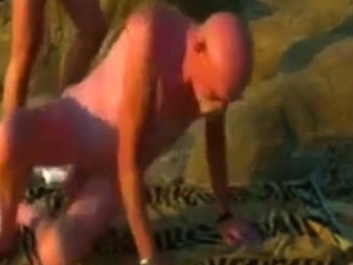 Two daddys at the beach