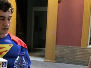 Amateur redhead masturbates then gives a blowjob