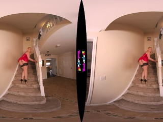 Amber Deen shows you her big waps and goes wild