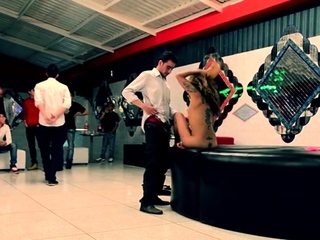 Lusty nipponese brunette girlie gets rear fuck