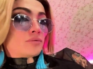 Asian Sweet Teen black sock masturbation