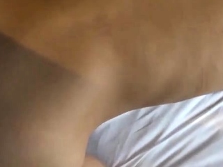 Small tit tan amateur gives a blowjob