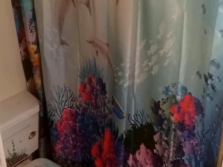 stepmom with tattoo boobs spied in the shower