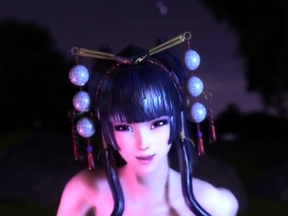 Two 3d cartoon cuties are ready for their bath