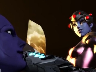 Hot 3D redhead licking a pussy while getting fucked