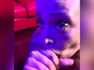 Interracial blowjob and handjob