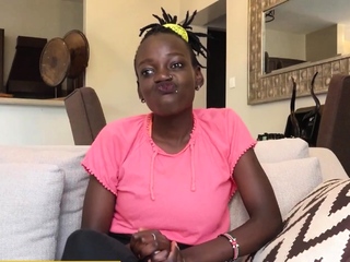 Lactating tits African MILF fake casting