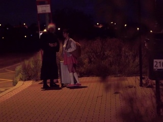 Picked up anal babe fucked in van 4 Xmas by fake priest