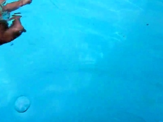 PUBLIC POOL CUM BUT NOBODY SEE HER